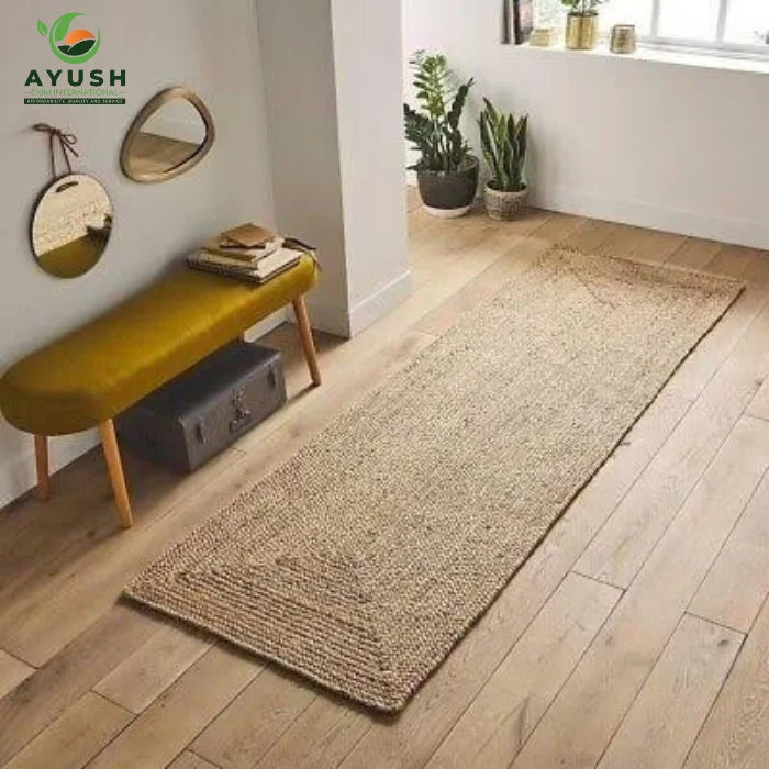 Manufacturer Custom Logo Available Decorative Round & Oval Cotton & Jute Area Rugs & Sets for Household Guest House Office