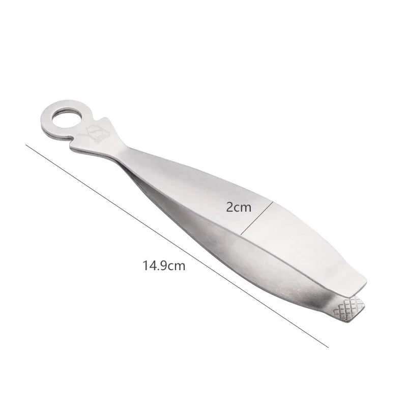 Premium Stainless Steel Fishbone Shape Kitchen Tongs Cooking & Serving Utensil for Restaurant Use
