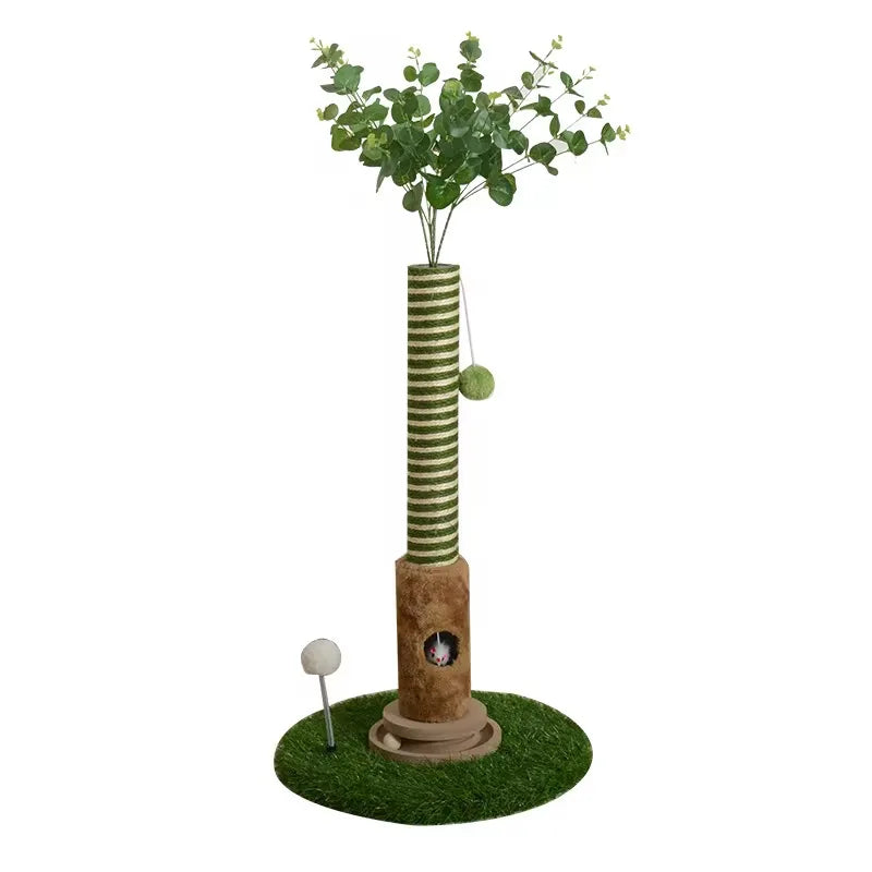 Modern Large Sisal Cat Tree Scratching Post with Climbing Frame