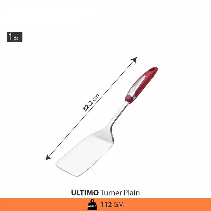 Top Grade 306 Stainless Steel Mirror Finish Plain Turner Professional Kitchen Utensil Tool Dishwasher Safe Hotels Home Use