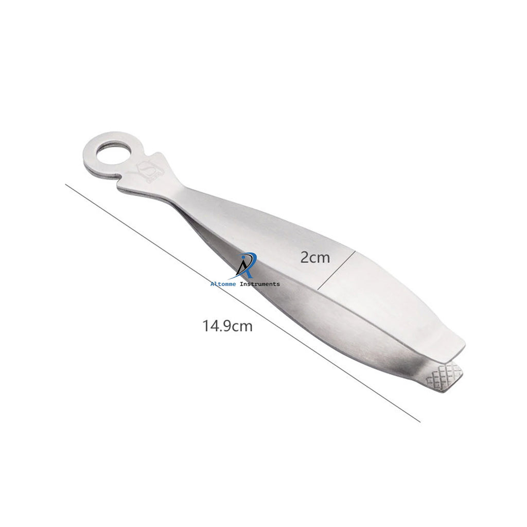 Premium Stainless Steel Fishbone Shape Kitchen Tongs Cooking & Serving Utensil for Restaurant Use