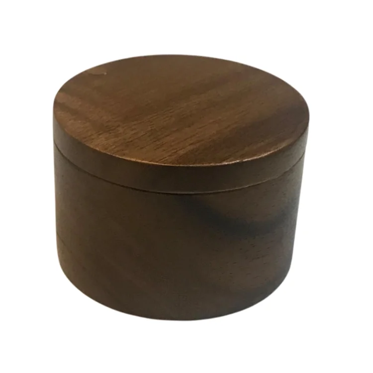 Artizon Studio Acacia Wood Salt Pepper Holder Kitchen Spice Storage Container Dishwasher Oven Safe Eco-Friendly Rustic Design