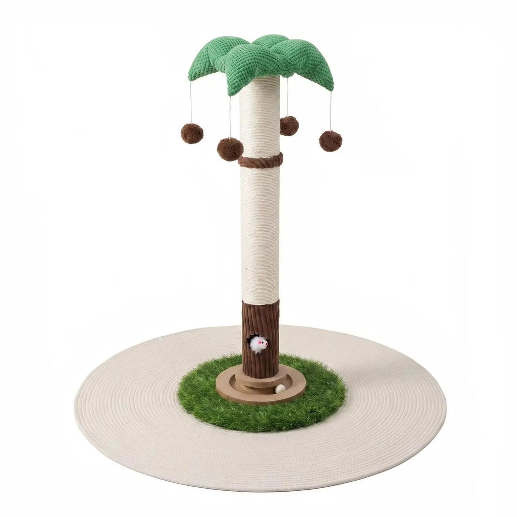 Modern Large Sisal Cat Tree Scratching Post with Climbing Frame