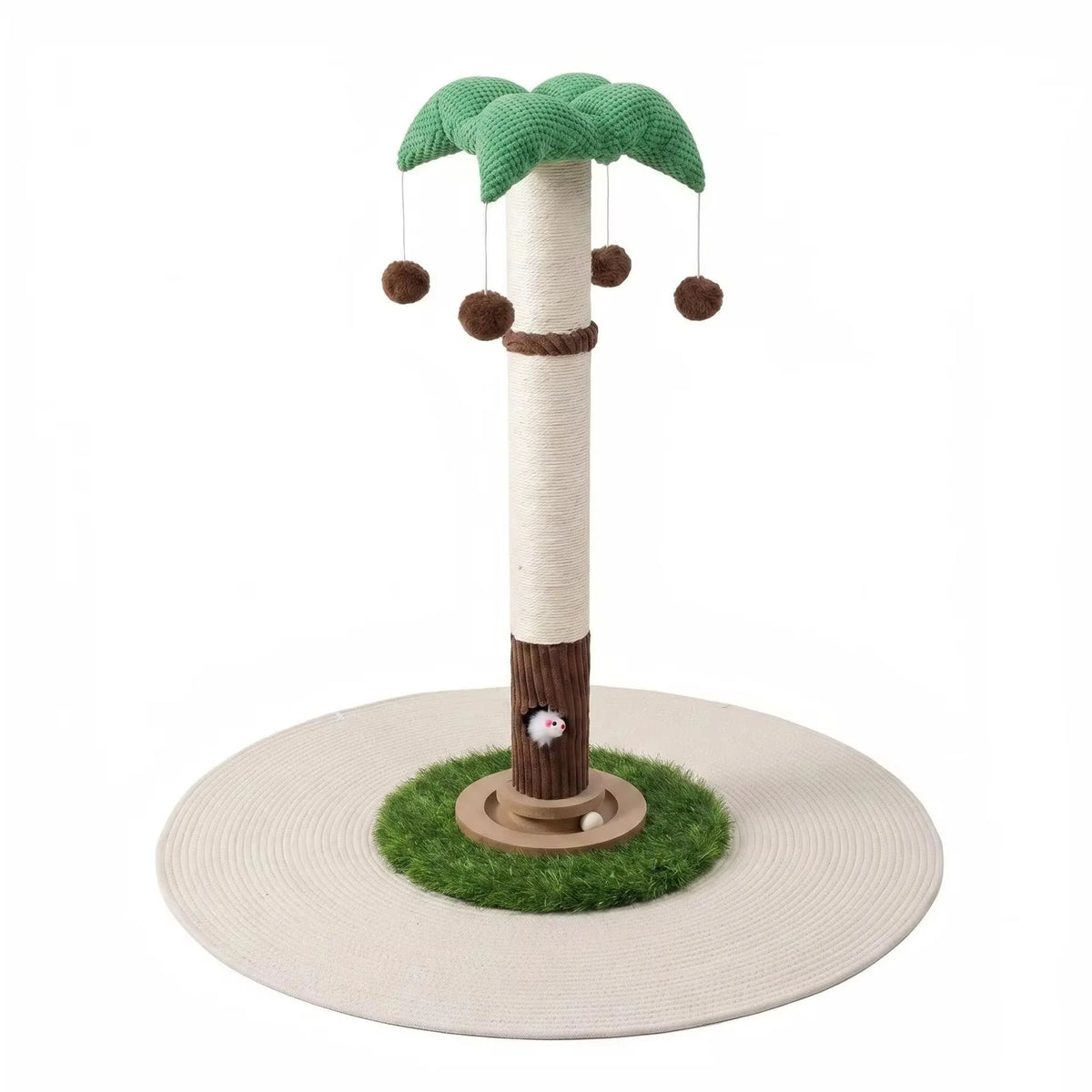 Modern Large Sisal Cat Tree Scratching Post with Climbing Frame