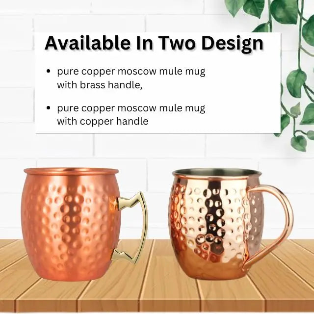 Koi High Quality Pure Copper Moscow Mule Beer Mug Brass Handle Eco-Friendly 18 oz Parties Weddings Hotels Cocktails Barware