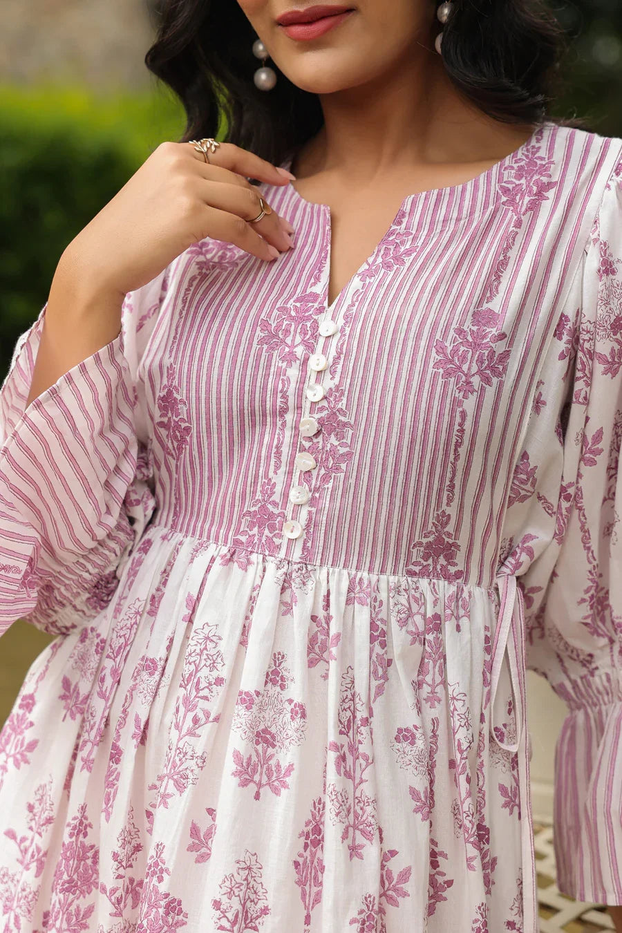 Women's Girls' Pure Cotton Maxi Dress Indian Block Print Casual Summer Evening Party Trendy New Wholesale Long Midi Dress