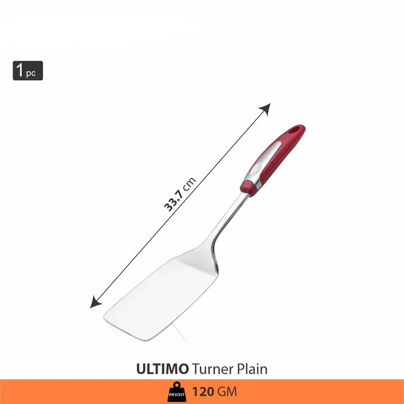 Top Grade 306 Stainless Steel Mirror Finish Plain Turner Professional Kitchen Utensil Tool Dishwasher Safe Hotels Home Use