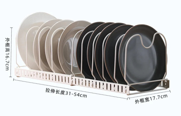 DSH Factory Supply Kitchen Metal Frying Pan Pot Cover Rack Pan Pot Cover Rack Dish Rack