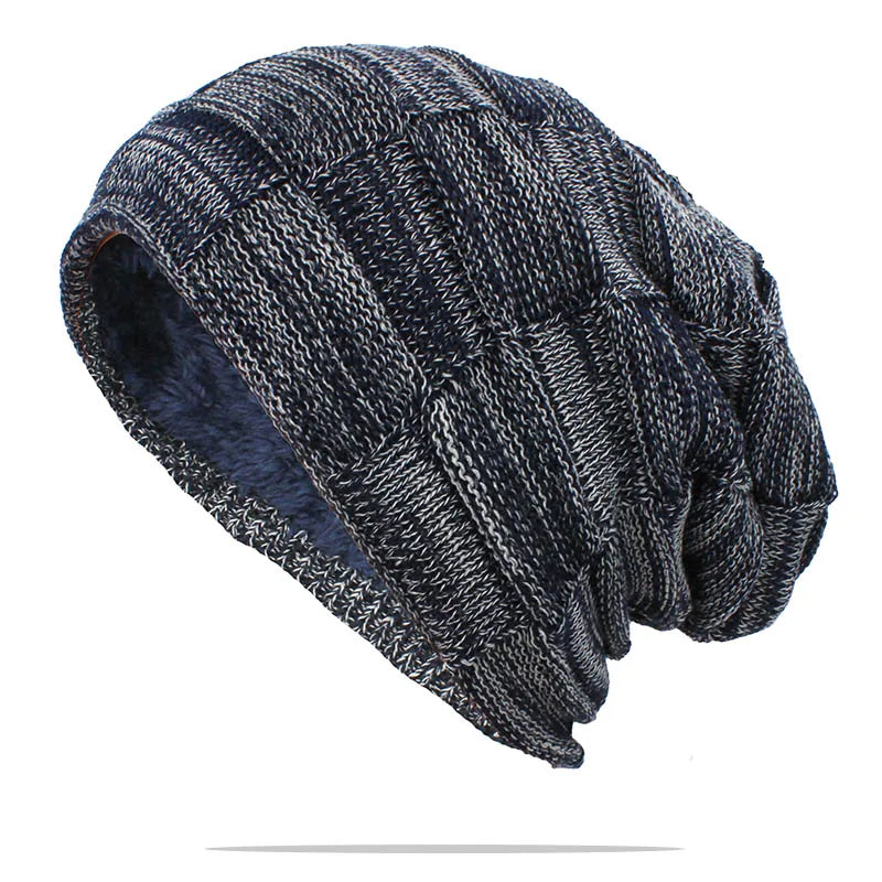 ALTOBEFUN Men and Women's Faux Fur Lined Warm Winter Knit Beanie