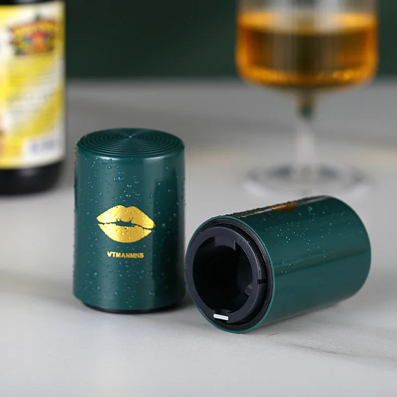 Creative Push-type Manual Stainless Steel Automatic Multifunctional Portable Beer Bottle Opener No-scar Design Social-media-hit