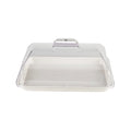 Thick Plastic Cover with Handle Dome Rectangular Food Cover with Handle Polycarbonate Tray Cover