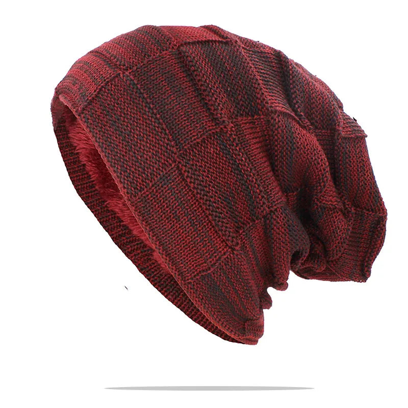 ALTOBEFUN Men and Women's Faux Fur Lined Warm Winter Knit Beanie