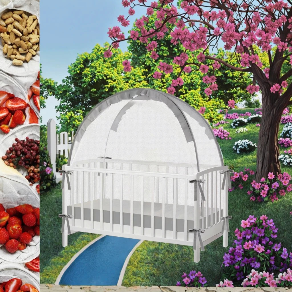 Hot Selling Portable 100% Polyester Baby Mosquito Net Tent Folded Circular Pitchable All-Season Home Outdoor Camping Use