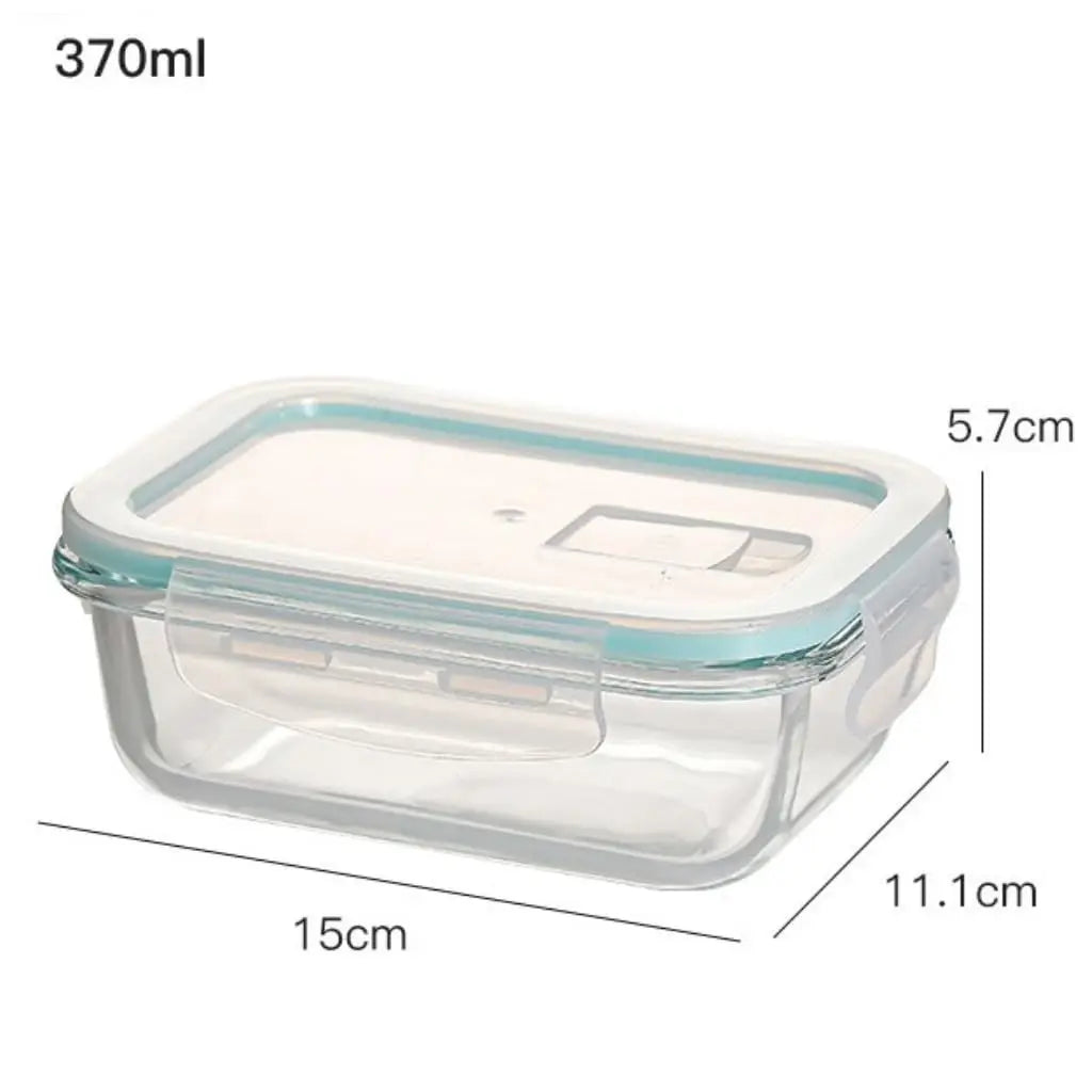 High Quality Microwave Airtight Glass Meal Prep Containers BPA Free Lunch Box Lid Food Storage Container Set for Kitchen Use