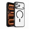 Hadaasi Transparent Magnetic Hard Case for with Clear Acrylic Shockproof Design Magnetic Ring Holder PMMA Material Unisex