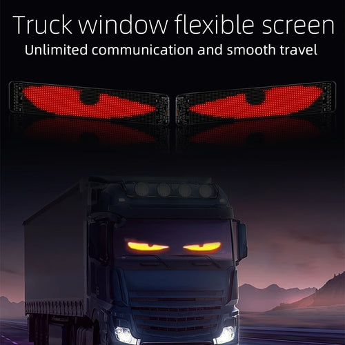 96*20 Car Led Matrix Pixel Panel Diy RGB App+Remote Control Programmable Devil Eye Indicator Light Animated Eyes for Truck