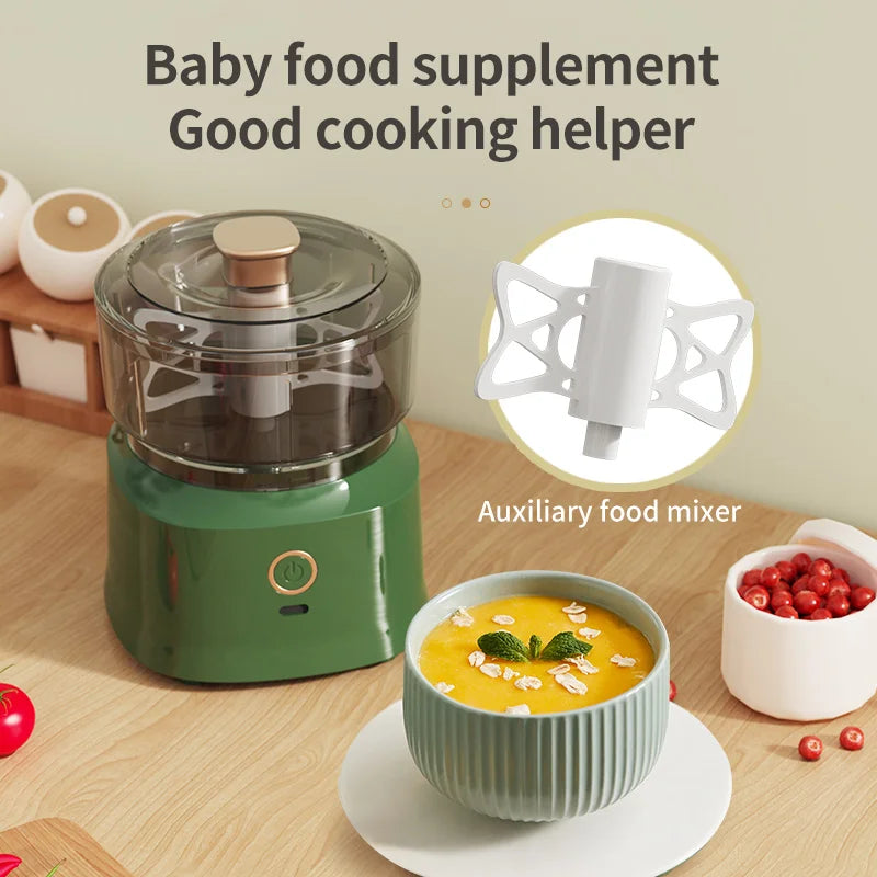 350ml Wireless Electric Mini Food Chopper USB Charging Garlic Press Meat Grinder Vegetable Shredder Kitchen Gadget