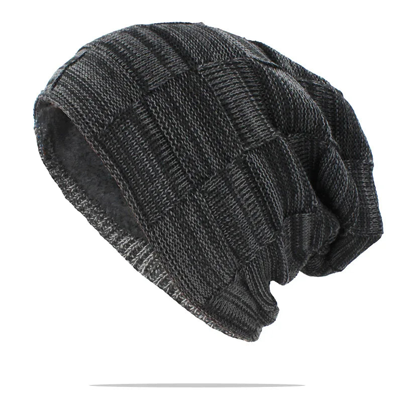 ALTOBEFUN Men and Women's Faux Fur Lined Warm Winter Knit Beanie