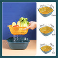 6-Piece Kitchen Multifunctional Drain Basket for Cleaning,Draining and Storing Fruits and Vegetables Easy to Place Safe Material