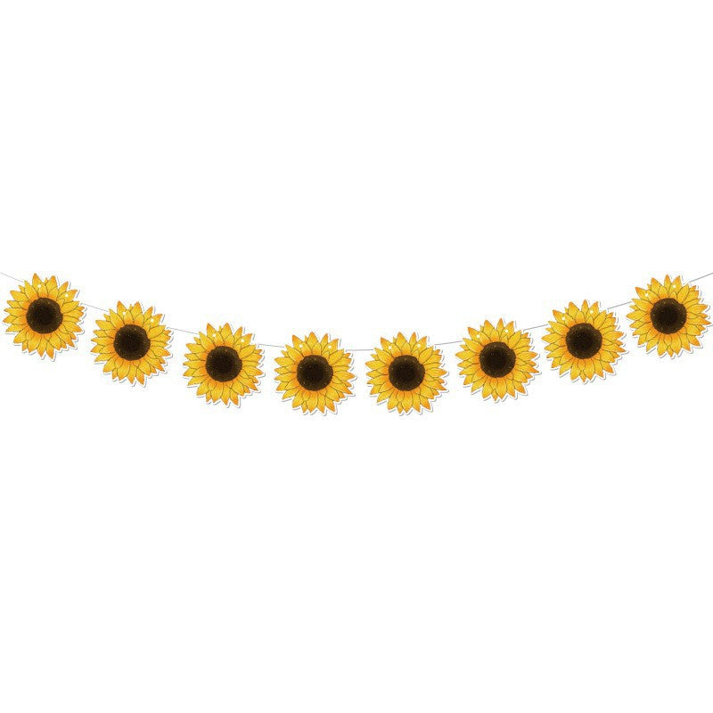 Amazon New Cross-Border Holiday Theme Party Supplies Thanksgiving Flag Banner Garland Hanging Decorations