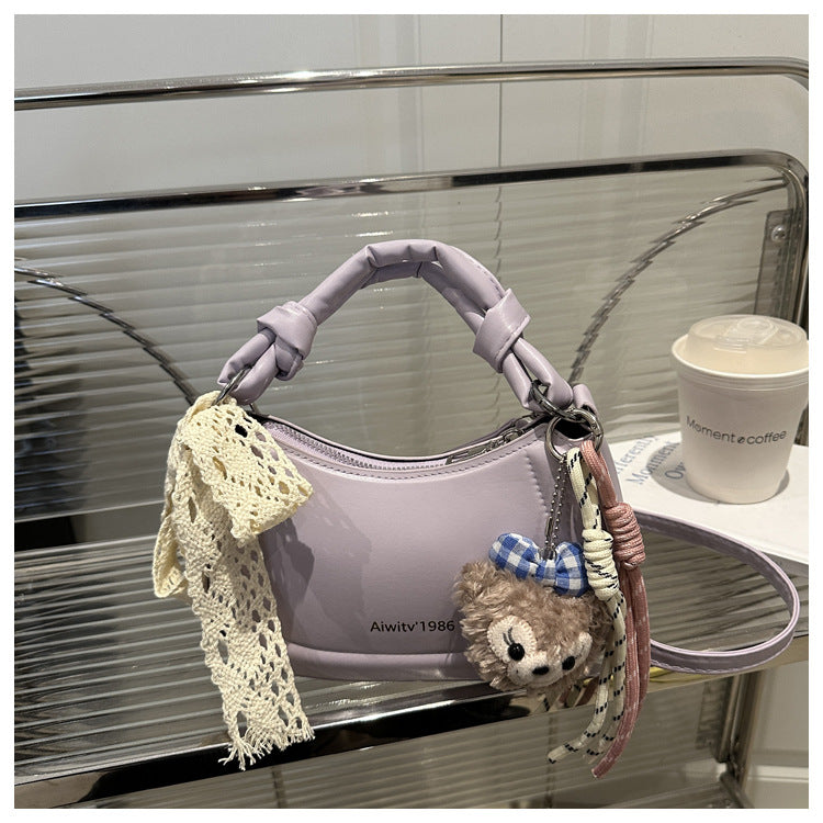 Simple and Stylish Korean-Style Handbag 2025 Summer New Small Square Bag for Women, Casual and Fresh Single Shoulder Crossbody Bag