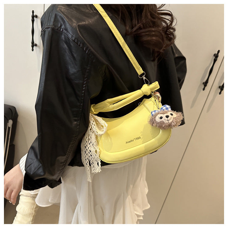 Simple and Stylish Korean-Style Handbag 2025 Summer New Small Square Bag for Women, Casual and Fresh Single Shoulder Crossbody Bag