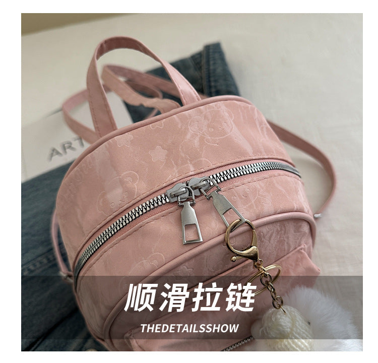 2025 High-Looking Fashionable Travel Small Bag Women's New Style Student Backpack for Work and Outing Backpack