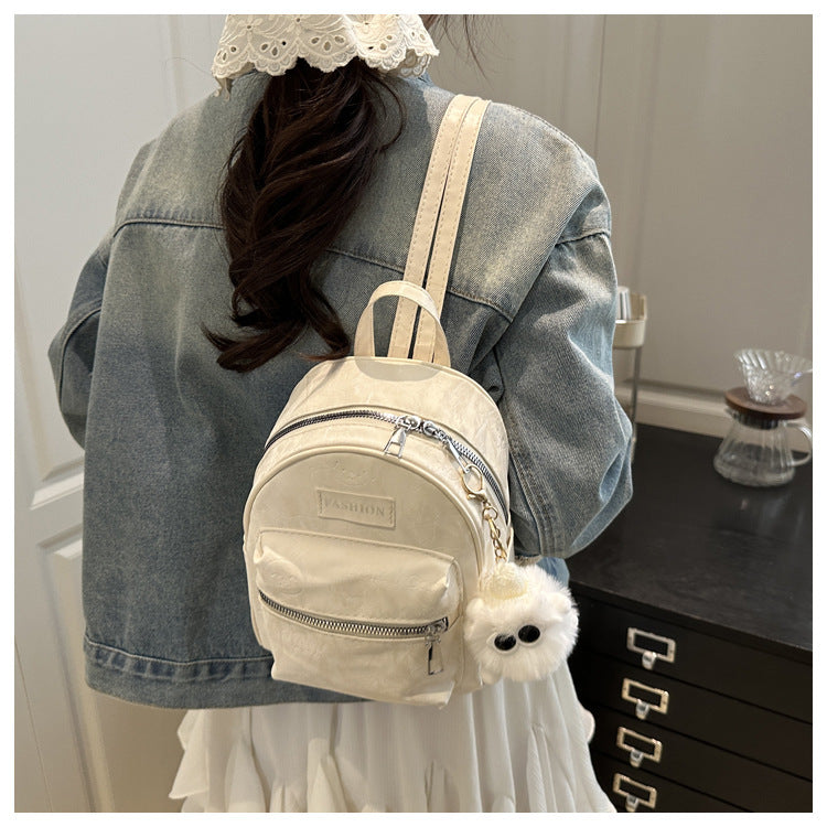 2025 High-Looking Fashionable Travel Small Bag Women's New Style Student Backpack for Work and Outing Backpack
