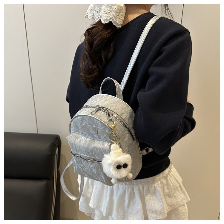 2025 High-Looking Fashionable Travel Small Bag Women's New Style Student Backpack for Work and Outing Backpack