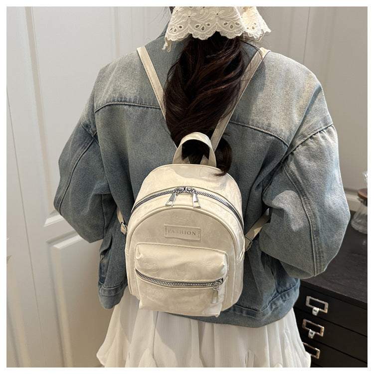 2025 High-Looking Fashionable Travel Small Bag Women's New Style Student Backpack for Work and Outing Backpack