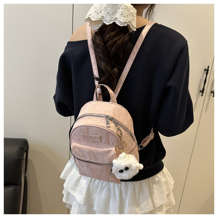 2025 High-Looking Fashionable Travel Small Bag Women's New Style Student Backpack for Work and Outing Backpack