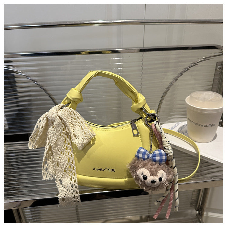 Simple and Stylish Korean-Style Handbag 2025 Summer New Small Square Bag for Women, Casual and Fresh Single Shoulder Crossbody Bag