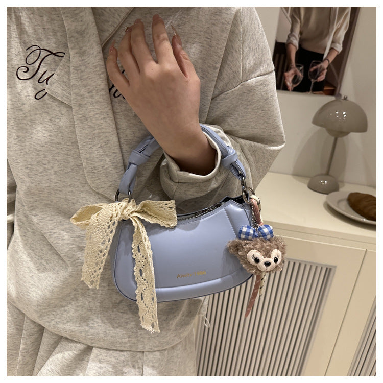 Simple and Stylish Korean-Style Handbag 2025 Summer New Small Square Bag for Women, Casual and Fresh Single Shoulder Crossbody Bag