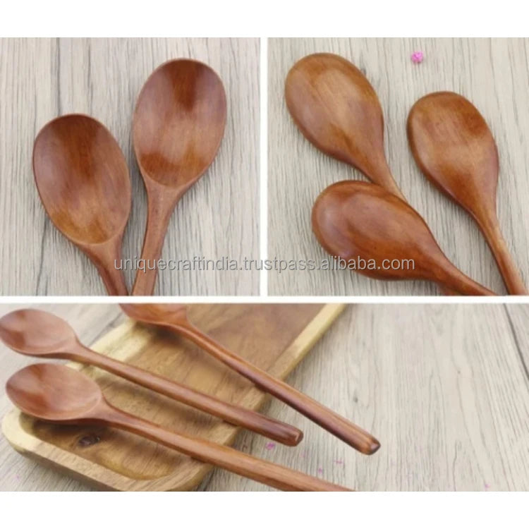 BambooBowl Natural Bamboo Soup Spoon | Lightweight Eco Wooden Ladle for Healthy Cooking, Vegan Recipes & Broth Service