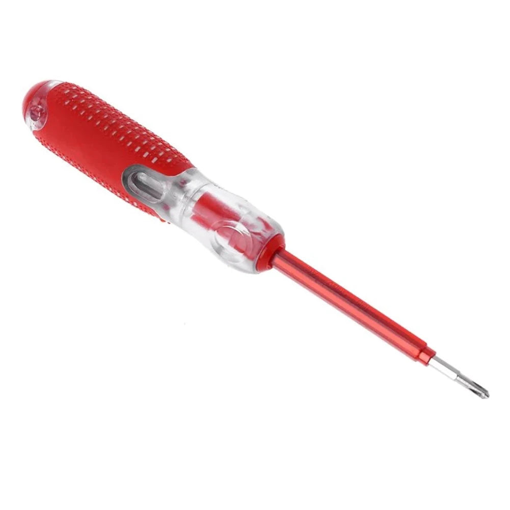 Portable 100V to 500V Voltage Tester with Dual Screwdriver Ends for Slotted and Fasteners in Automotive and Home Repair