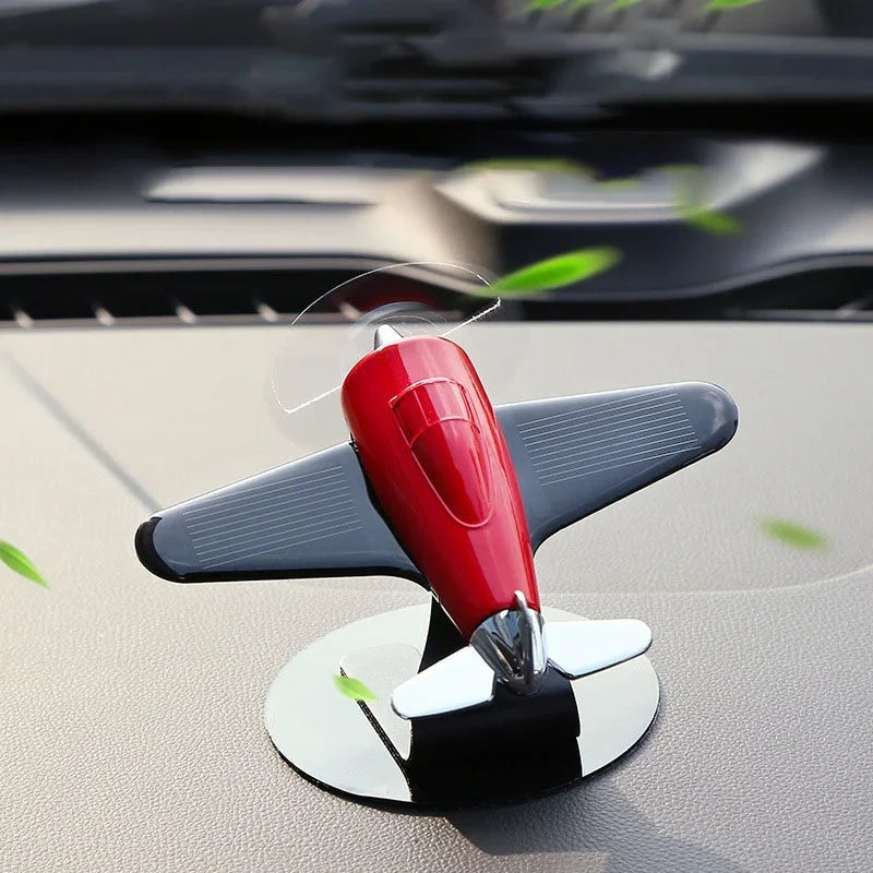 Solar Airplane Model Car Air Freshener and Center Console Ornament