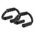 S-Shaped Stainless Steel Push-Up Brackets with Foam Handles - 2 Pack