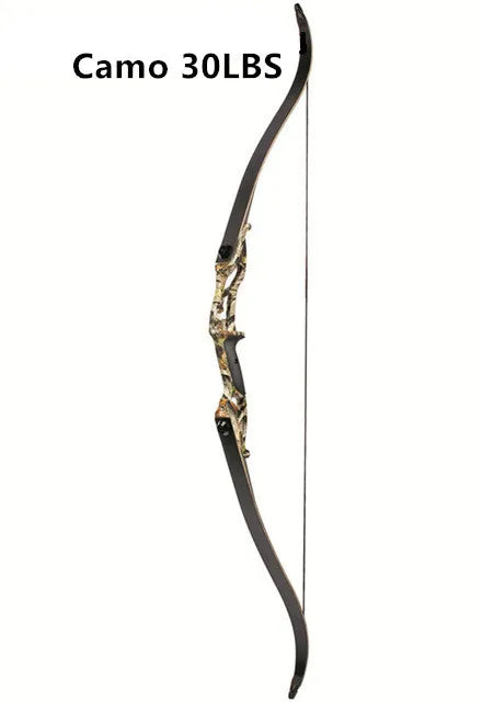 JUNXING F179  56" 30-50lbs Recurve Bow American Hunting Bow Archery 17 inche Metal Riser Tranditional Long Bow Hunting