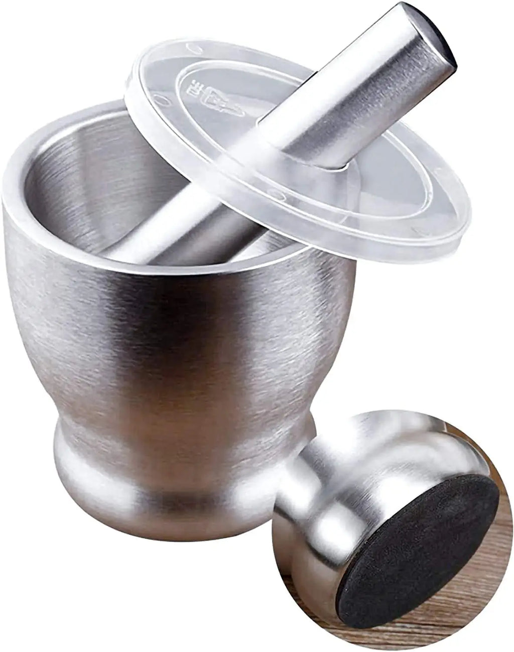 Premium Stainless Steel Alloy Steel Mortar and Pestle Durable Heavy Duty Spice Grinder for Kitchen Use