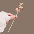 New Chinese Style Cherry Blossom Hairpin Pink Metal Design Simple Elegant Creative Delicate Design Hanfu Hair Accessories Gift