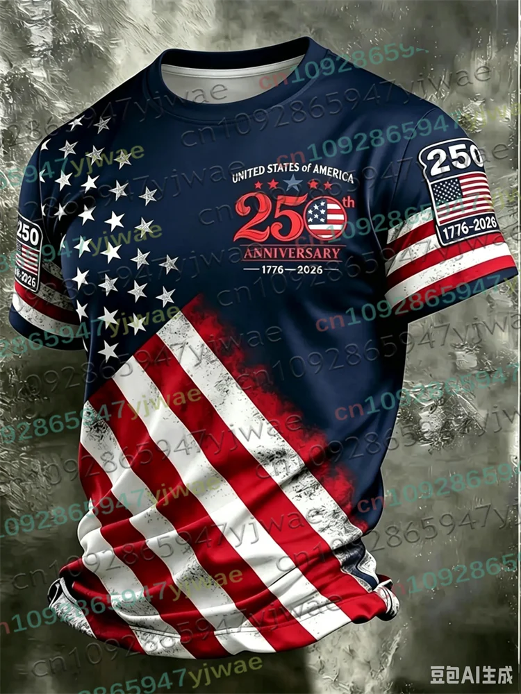 America 250th Anniversary USA Flag 1776–2026 Unisex T-Shirt