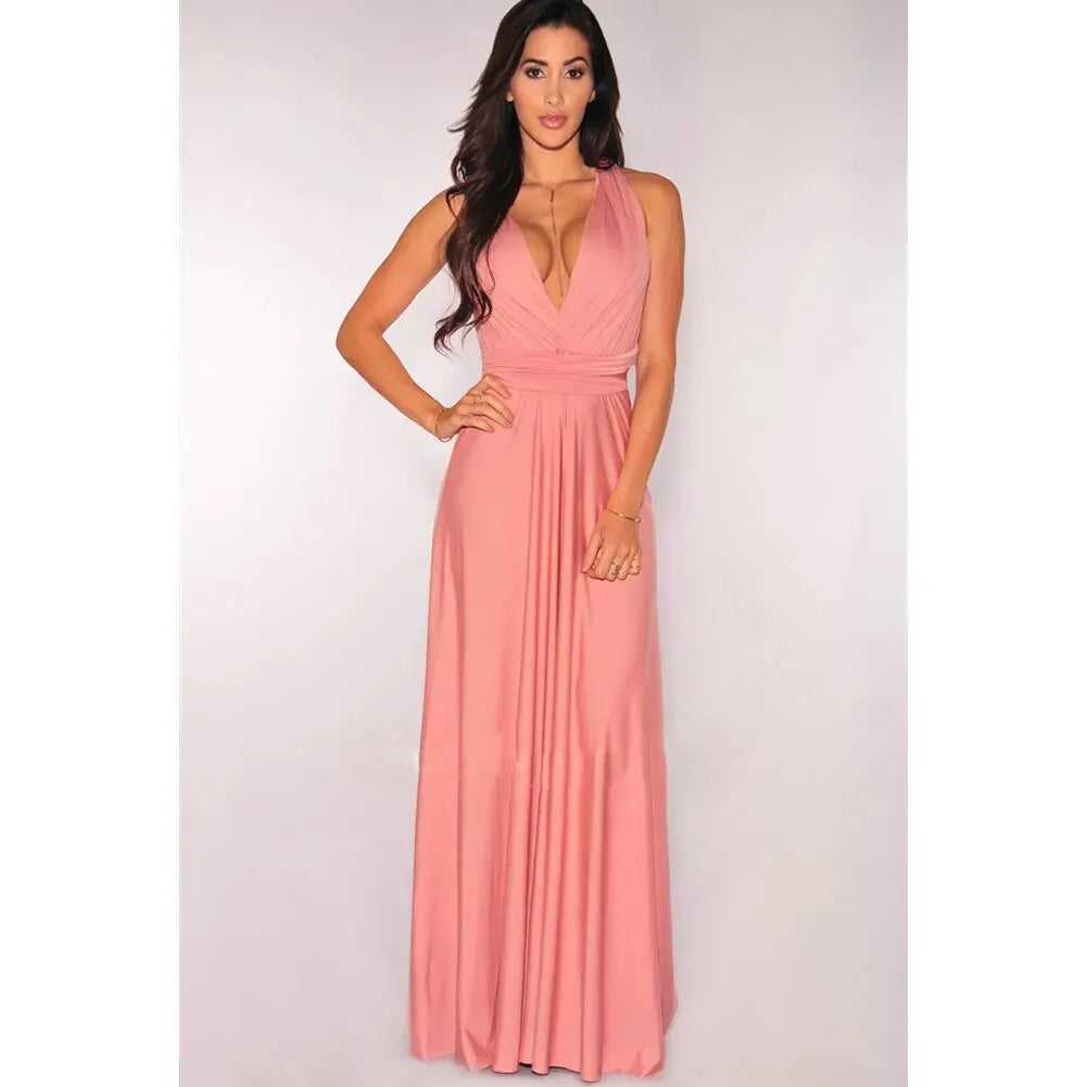 Women's Multiway Convertible Boho Maxi Bandage Dress