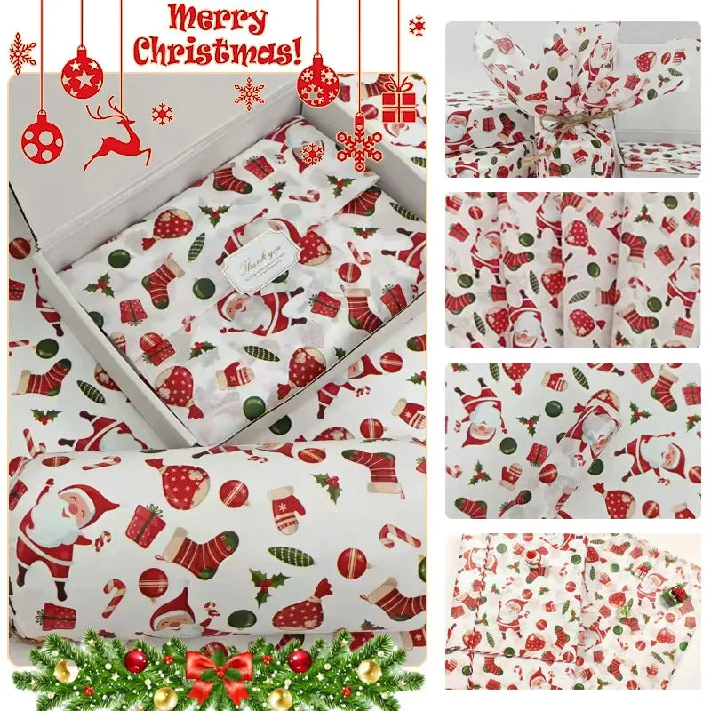 Christmas Lantern Pattern Tissue Paper for Gift Wrapping