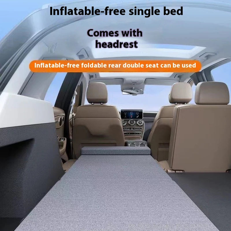 Car Rear Sleeping  Car Travel Bed Folding Bed Non Inflatable Camping Bed Office Rest Mat With Pillow Pad Folding Extension Board