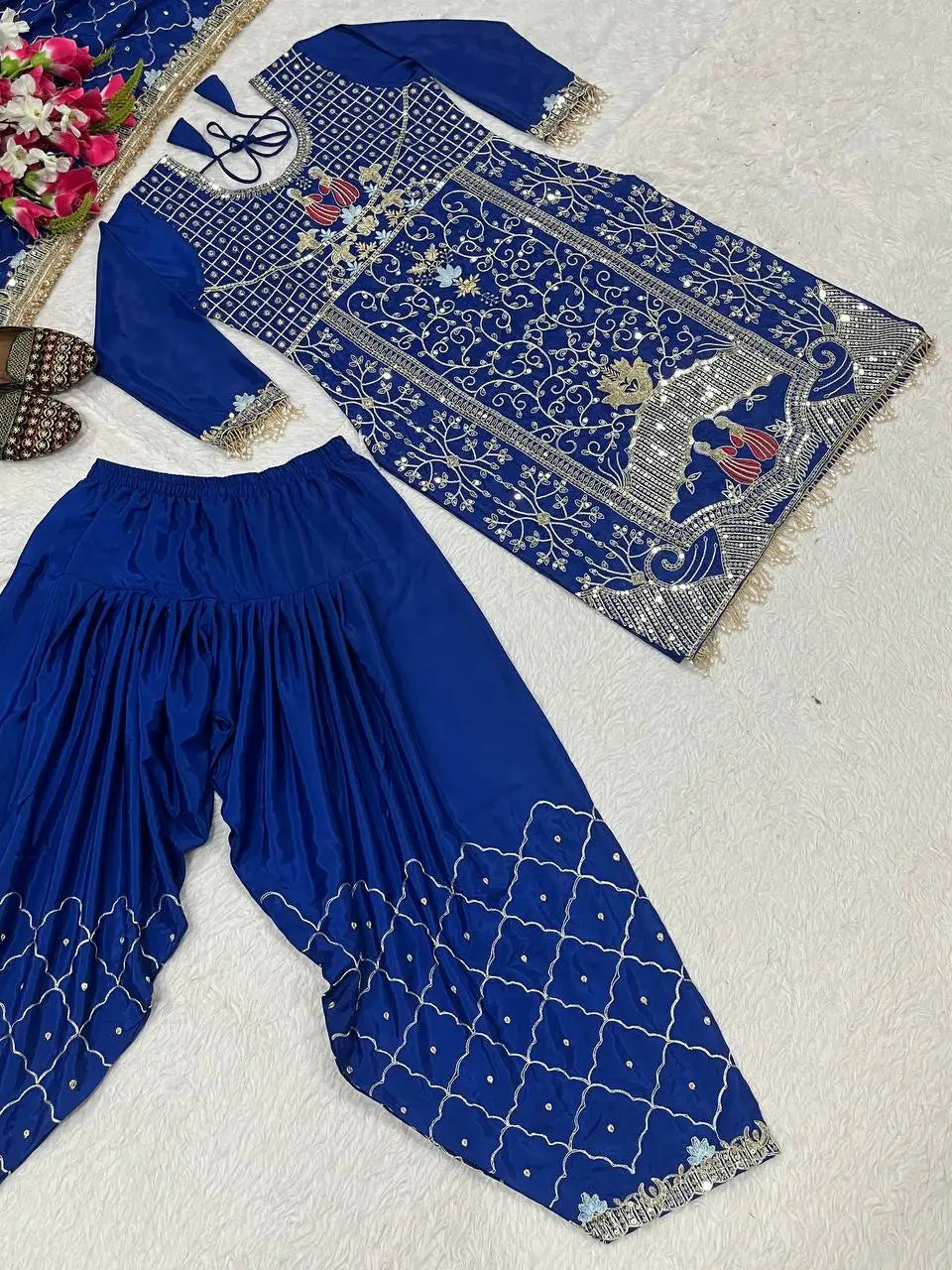 Modern Pakistani Suit Eid Ramzan Special Dhotis Traditional Readymade Silk Outfit for Women Weddings Festive Celebrations