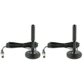 Portable HD Digital TV Antenna with 300cm Coax Cable for DVB-T/T2 DAB Freeview