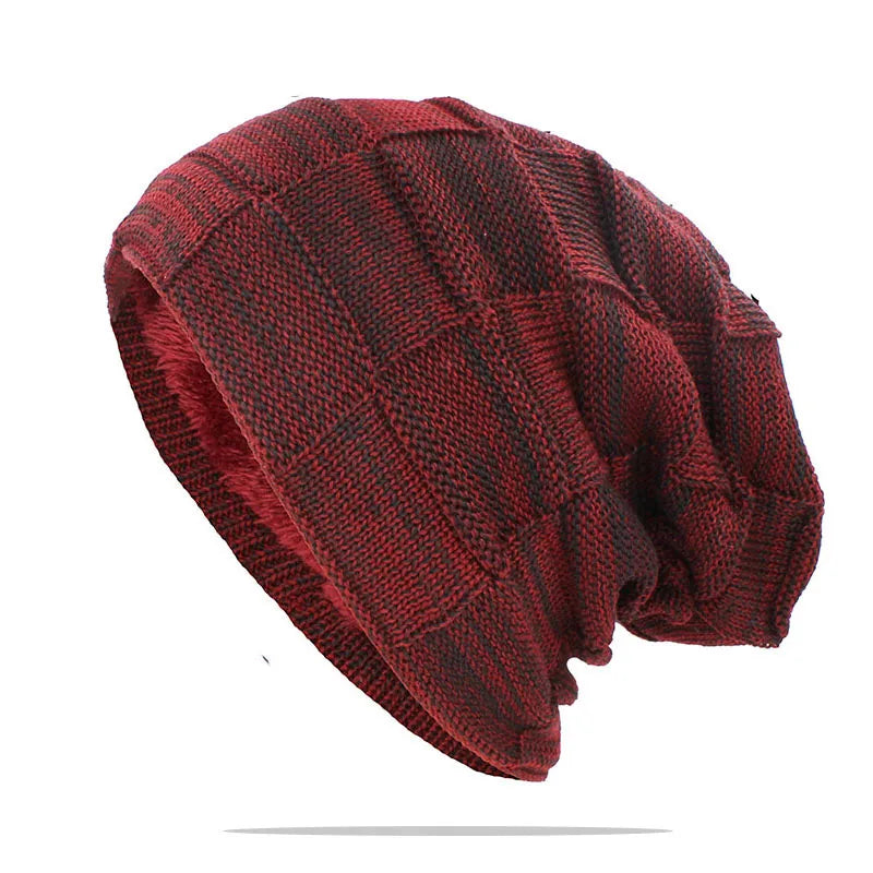 ALTOBEFUN Men and Women's Faux Fur Lined Warm Winter Knit Beanie