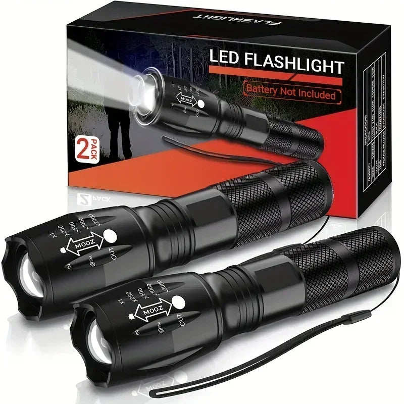 High Power T6 LED Waterproof Zoomable Flashlight with 5 Modes