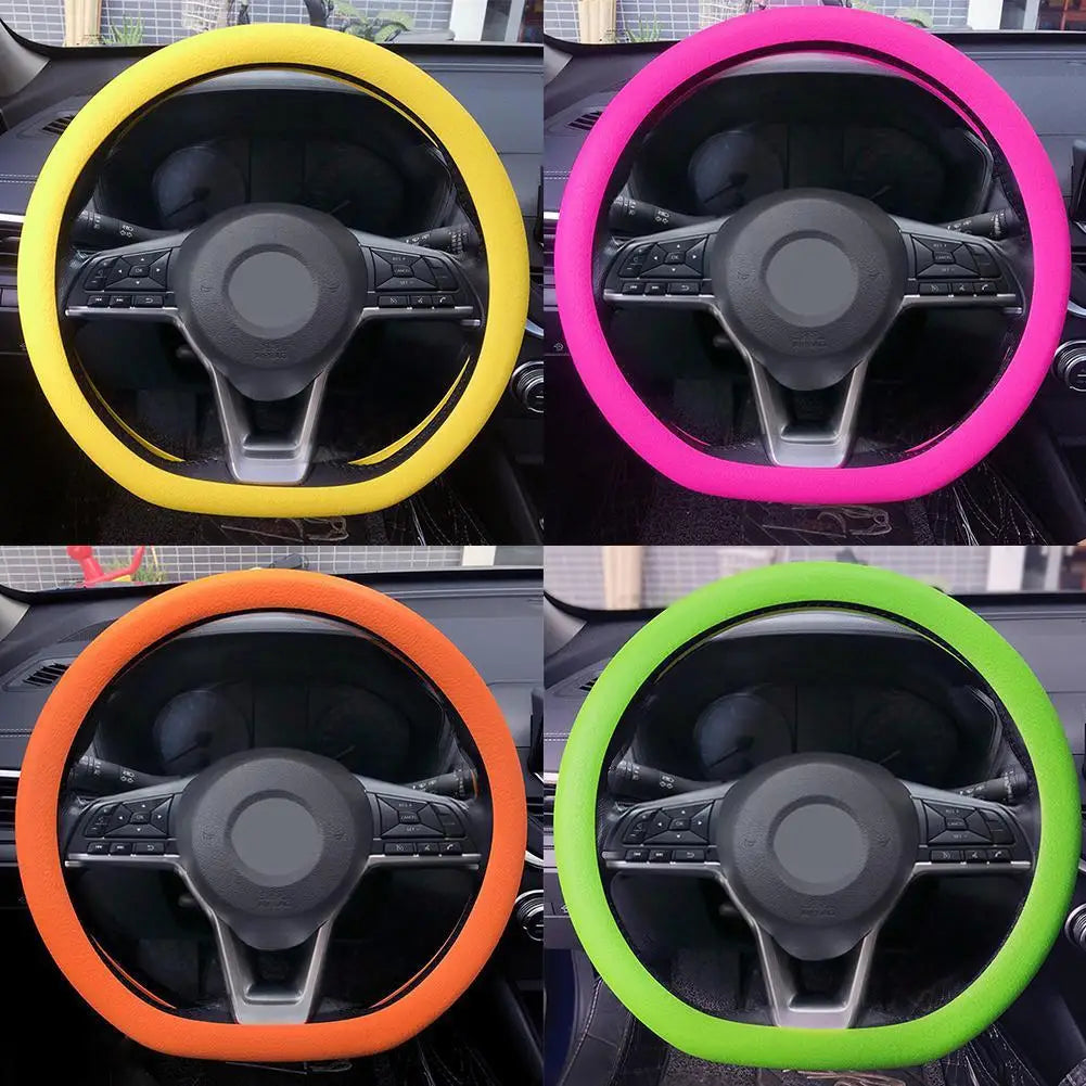Anti-skid Elastic Silicone Steering Wheel Cover