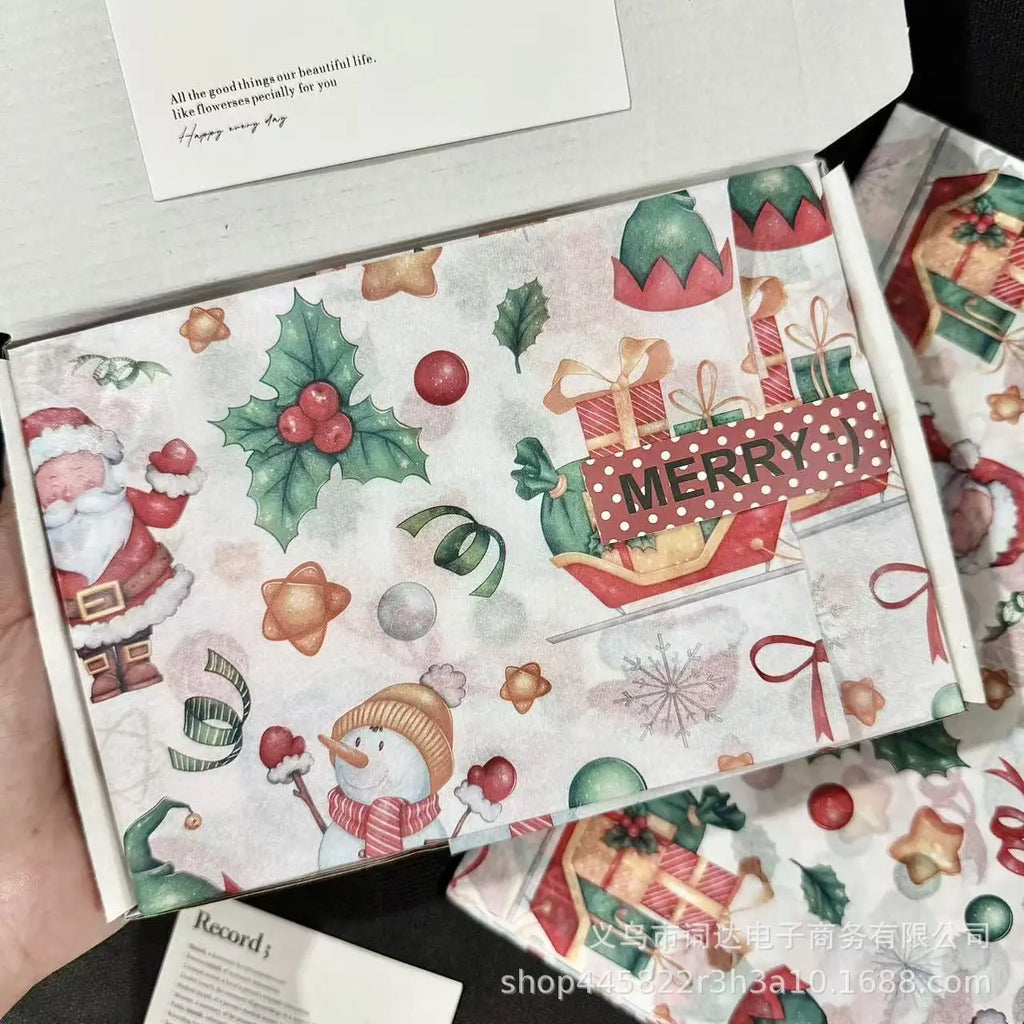 Christmas Lantern Pattern Tissue Paper for Gift Wrapping